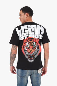 Ikao - Tee Shirt Oversize tigre Noir
