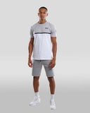 Comme des Loups -  Ensemble Tee Shirt Et Short Jogging Everest Gris Blanc