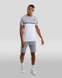 Comme des Loups -  Ensemble Tee Shirt Et Short Jogging Everest Gris Blanc